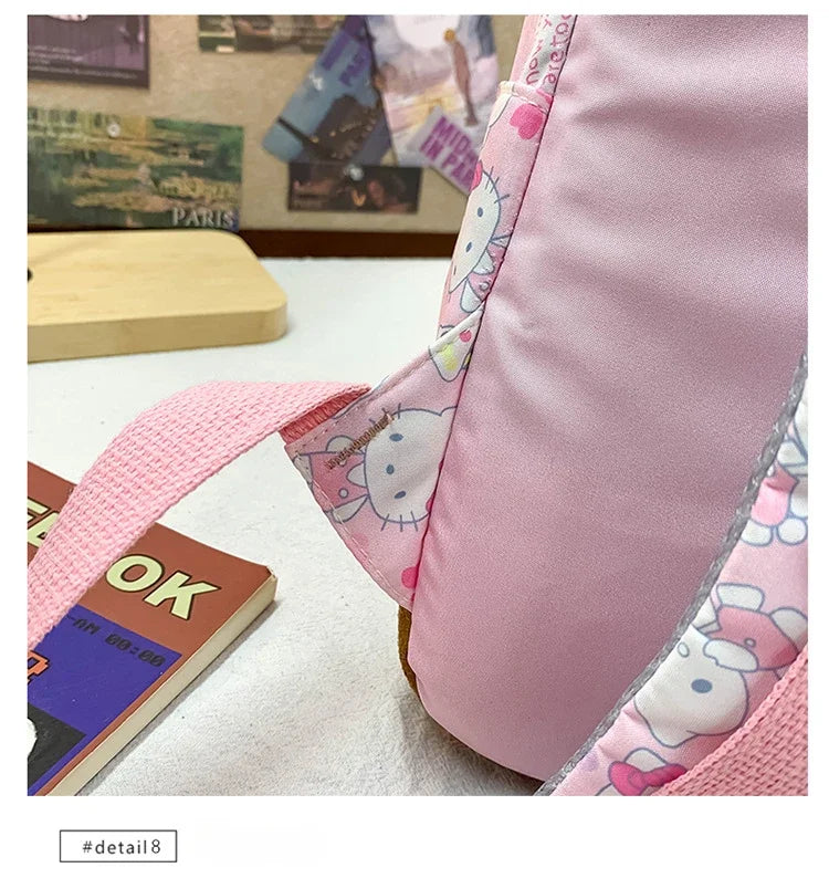 Sanrio Ins Style New Hellokitty Student Schoolbag Cute Hello Kitty Backpack Large Capacity Backpack