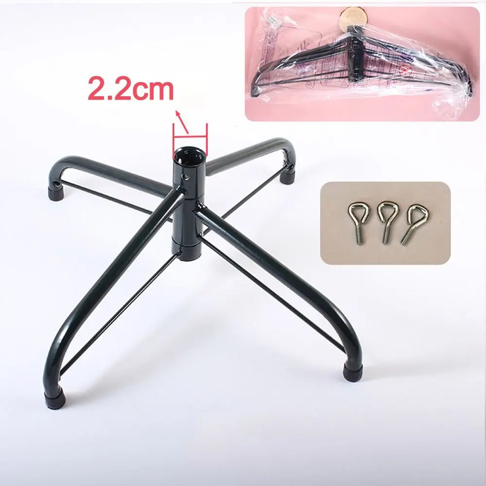 Durable Metal Christmas Tree Stand Base Sturdy Rotating Xmas Tree Holder Christmas Tree Stand Legs Christmas Tree Accessory