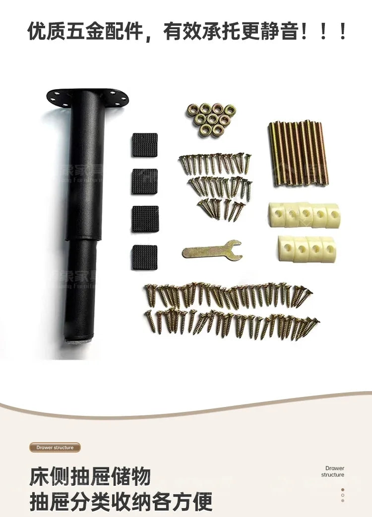 Bett King Size Queen 150x200 Bed Simple Frame Wood European Twin Double Bed Modern Letto Matrimoniale Lit Camas De Dormitorio