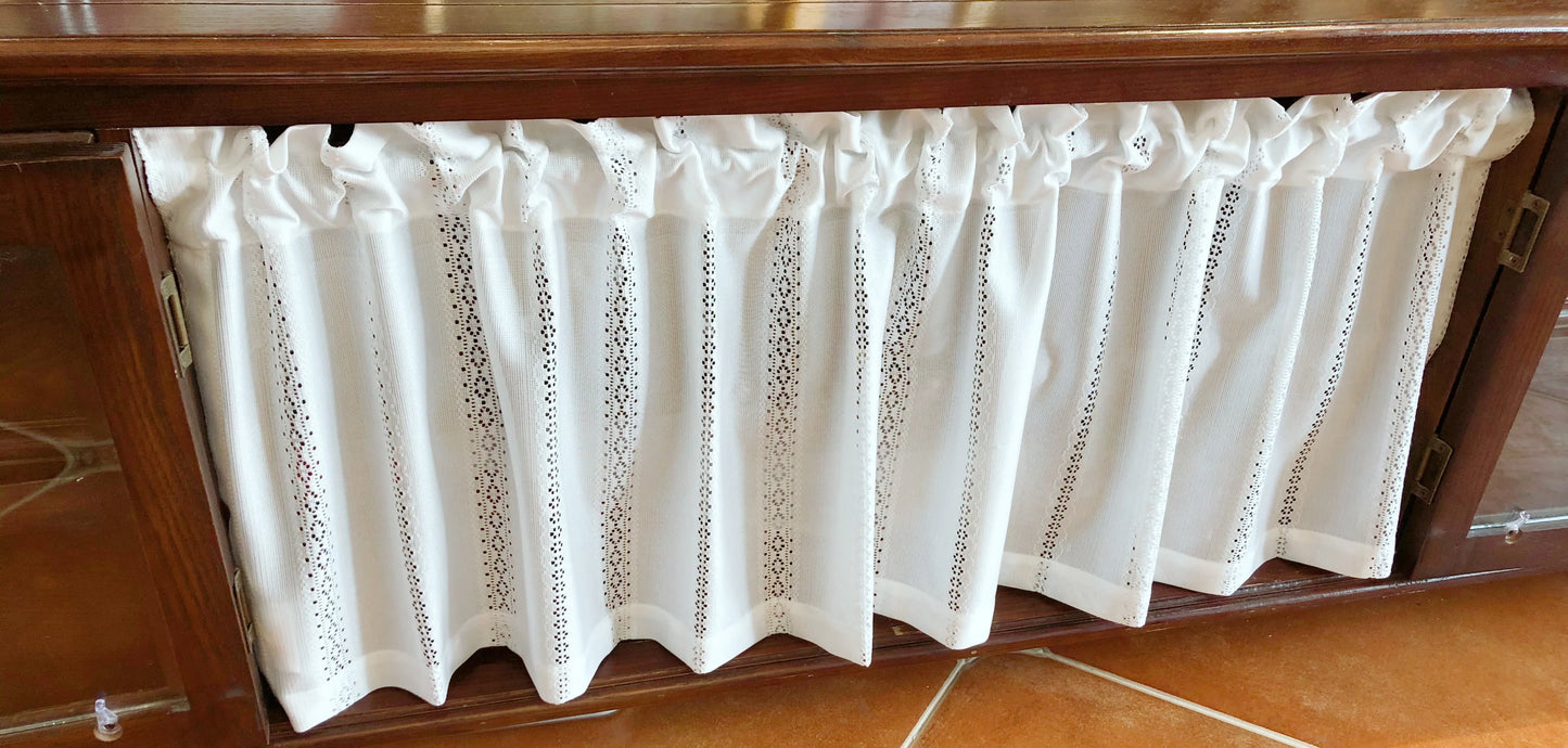 Modern Luxurious and Exquisite Window Curtains New Simple White Lace Short Curtain Partition Gauze Small Curtain Cabinet Curtain