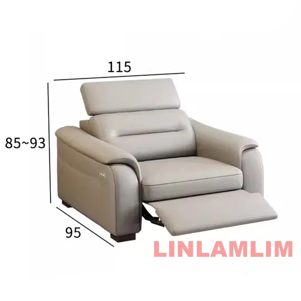 Linlamlim Multifunctional Convertible Sofa Bed With Eletric Recliner, Folding Sofa Cama With Power Reclining Seats & Storage Box