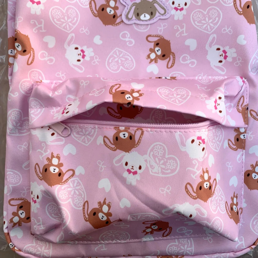 Kawaii Cute Sugarbunnies Backpack School Bags For Girls Cartoon Bunny Pink School Backpack Bagpack Knapsack Girl'S Gift