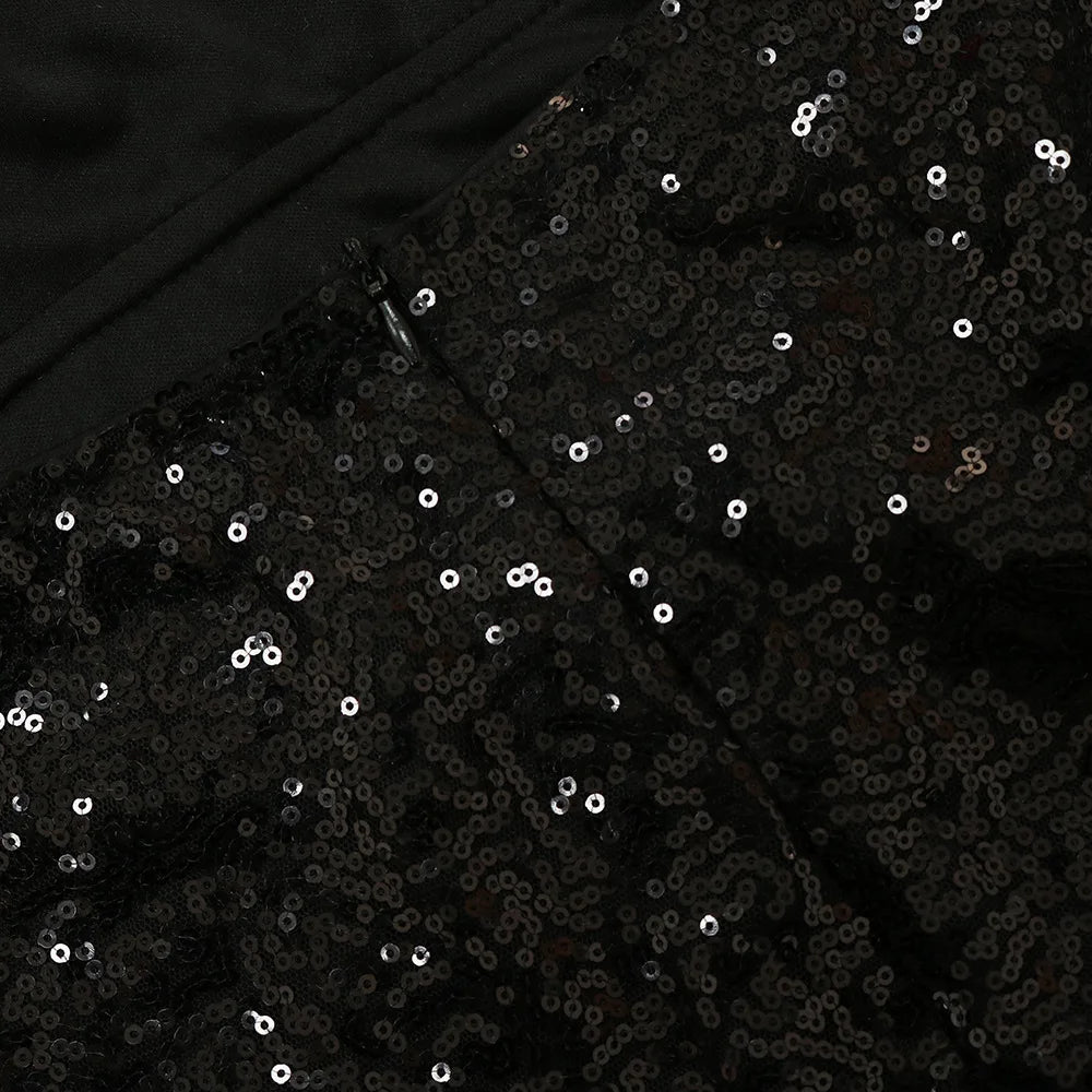 Dress Floor Length Dresses Women Party Gown Sequin Feather Hip Wrap Sexy Slim Fit Vestidos Sleeveless V Neck Backless Evening