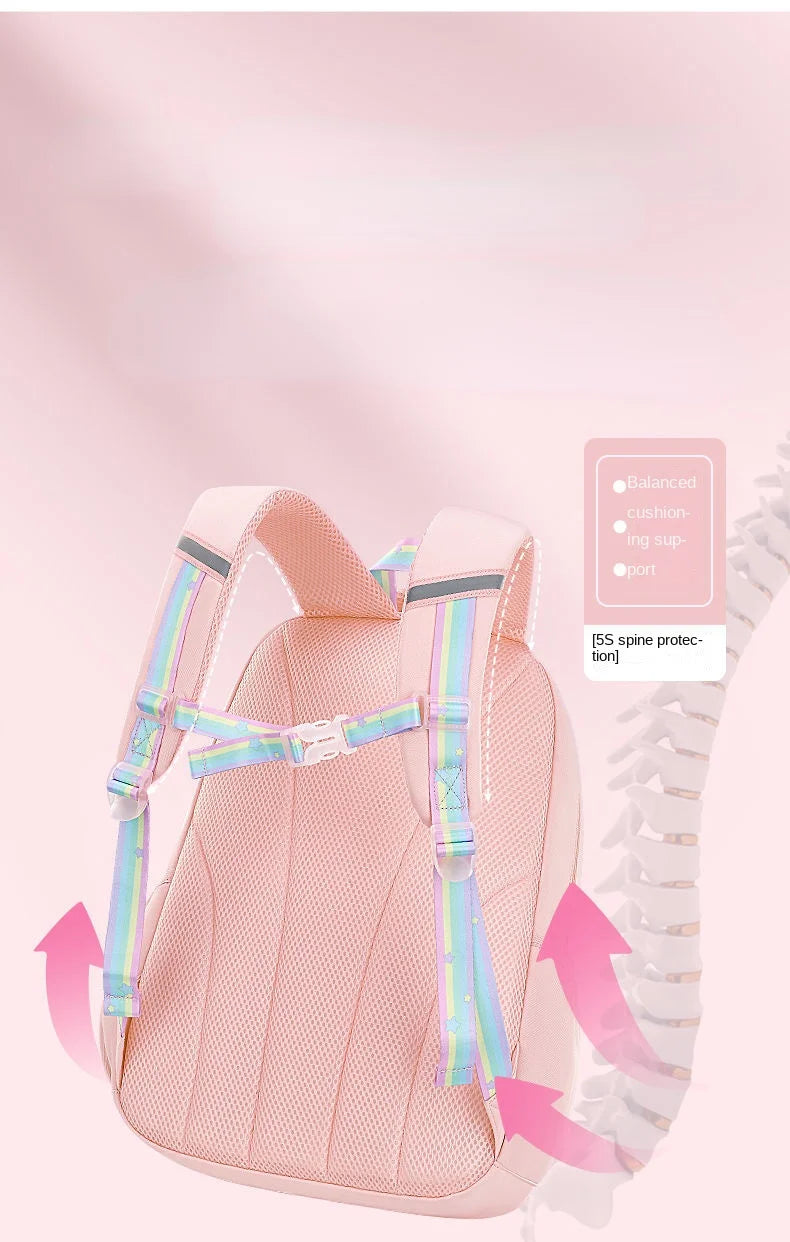 Hello Kitty Children's Schoolbag Primary School Student Girls' Spine Protection Burden Reduction Girls' Backpack school backpack
