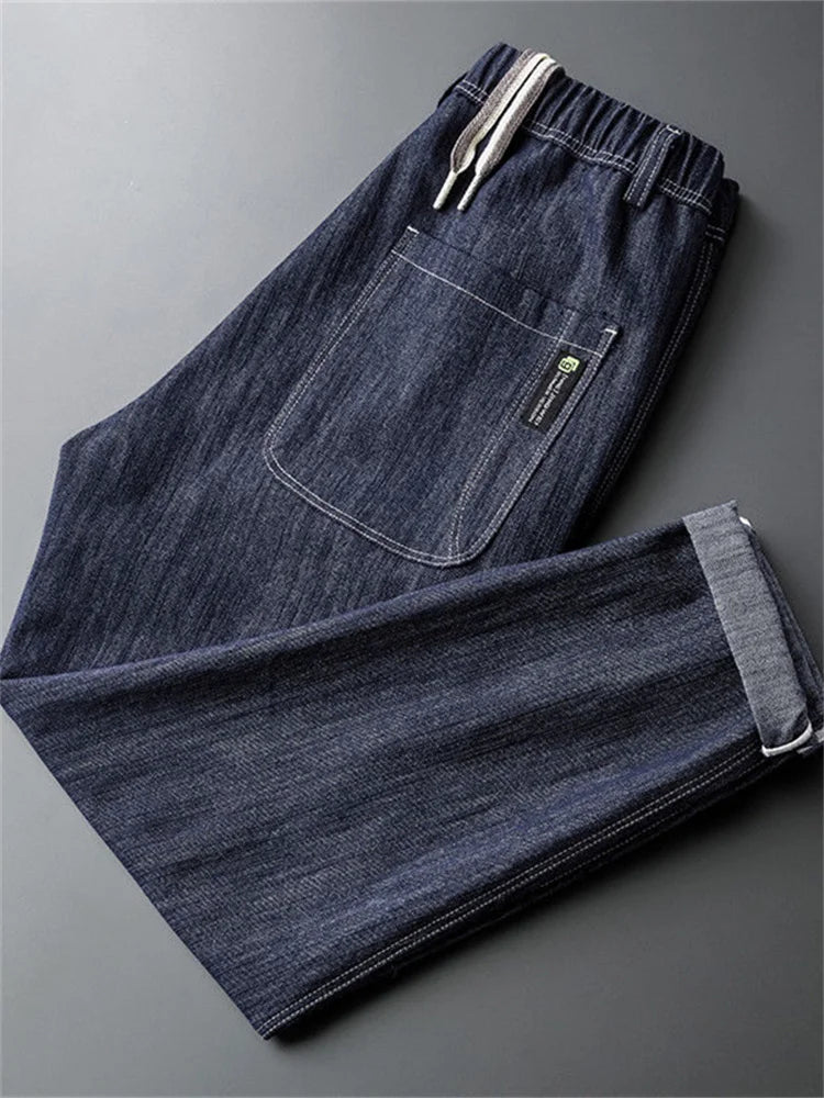 Women Jeans High Waist 2025 Spring Summer Fashion Streetwear Straight Wide Leg Pants Loose Casual Female Denim Trousers