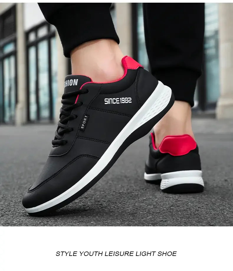 Sneakers Shoes Man Flat Bottomed Sports Shock-absorbing Comfortable Lace Up Summer Training Soft Soled Outdoor Running Shoes