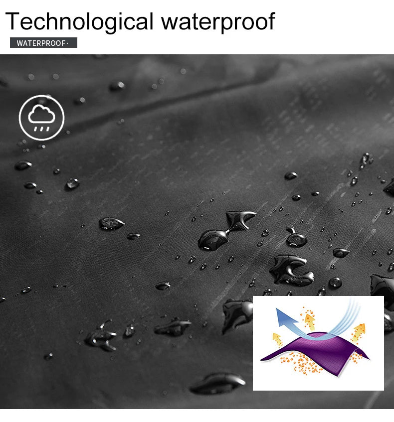 JNLN Men Women Hiking Jackets Waterproof Sun Protective Windbreaker Unisex Camping Climbing Outdoor Rain Coat Portable Clothes