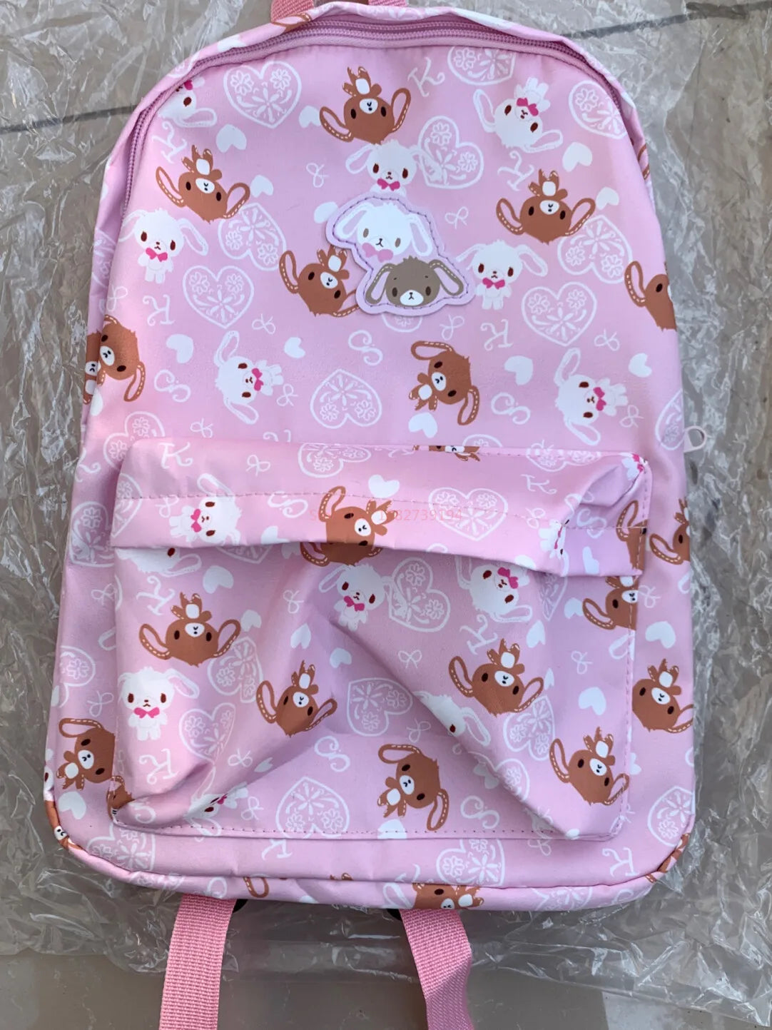 Kawaii Cute Sugarbunnies Backpack School Bags For Girls Cartoon Bunny Pink School Backpack Bagpack Knapsack Girl'S Gift