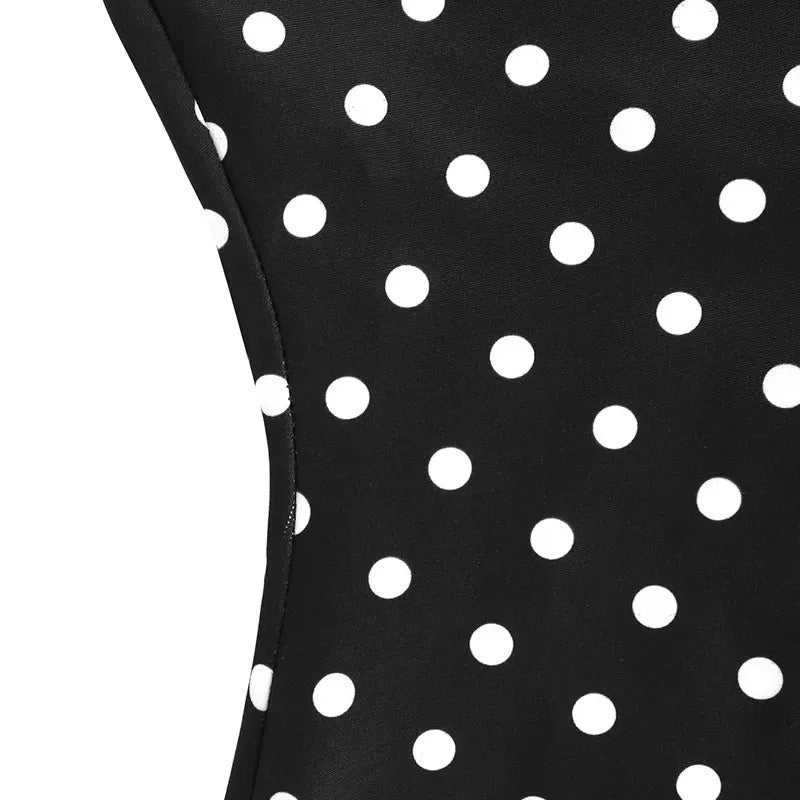 Women's Dresses New Summer Streetwear Fashion Dot Print Halter Dress Sexy Sleeveless Backless Elegant Female Dresses Clothing