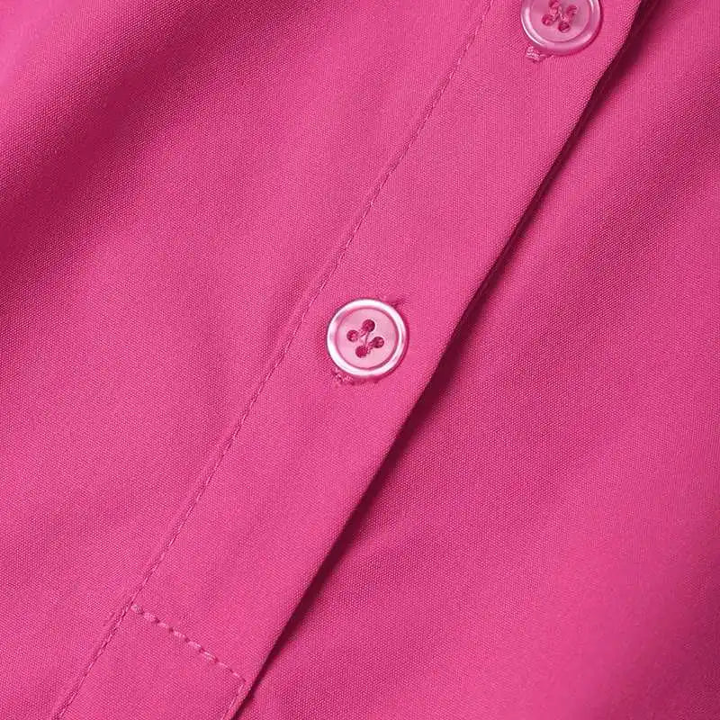 VONDA 2025 Summer Shirt Dress Women Elegant Long Sleeve Solid Color Sundress Casual Loose Buttons Pockets Short Mini Vestidos