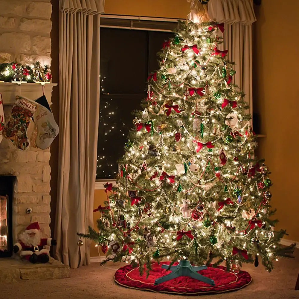 Christmas Tree Stand Electric 360 Degree Rotating Base Christmas Tree Rotating Stand New Year 2022 Christmas Tree Decoration