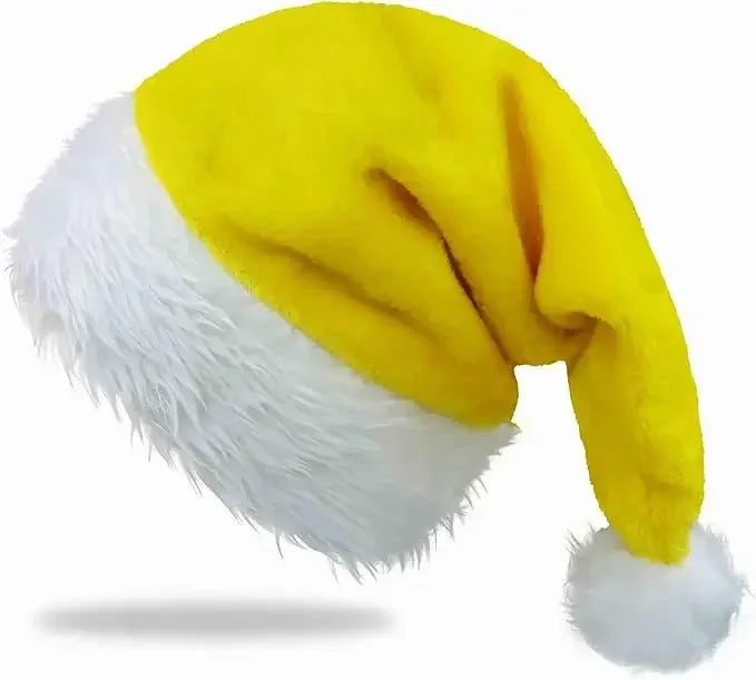 Chrismas Hat Adults Santa Hat for Men and Women Pink Green Blue Red Purple Black White