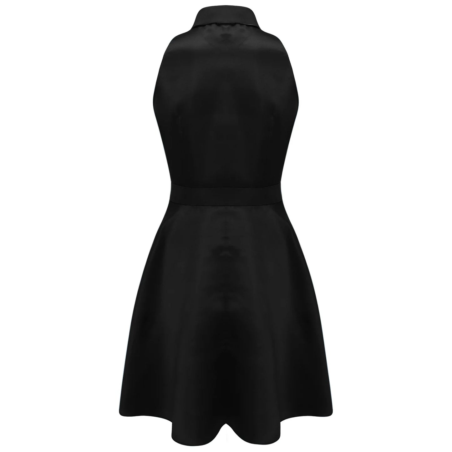 Womens 70s 80s Dumber Maid Dresses Lapel Ruffled Chest A-line Dress And Bowtie Rave Outfits Halloween Waitress Cosplay Costume