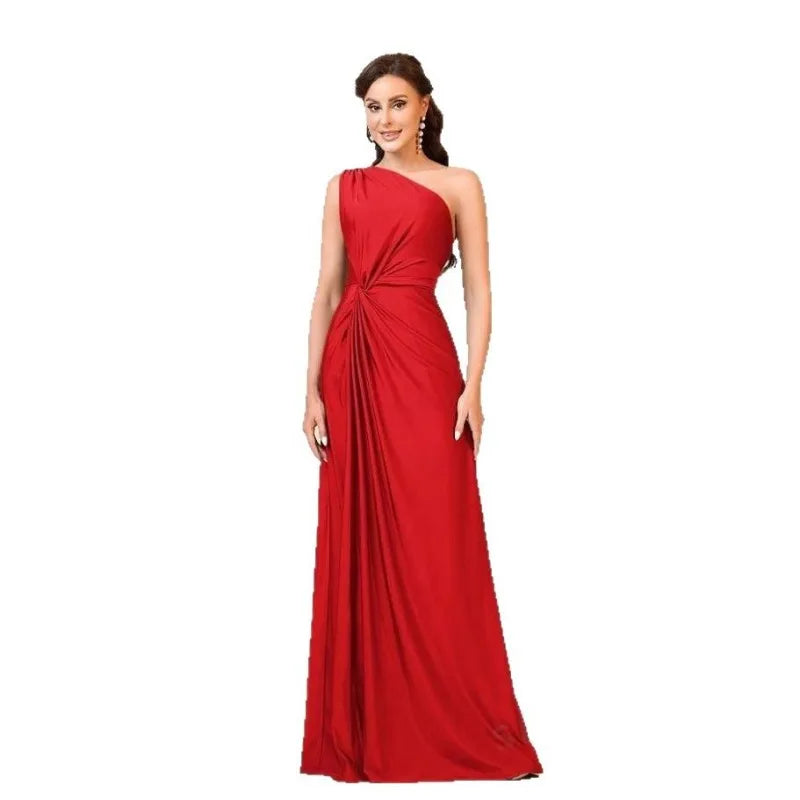 European and American Evening Dresses, Women's Banquet Wear New Products, Backless Fashion Temperament, Adult Evening Dresses