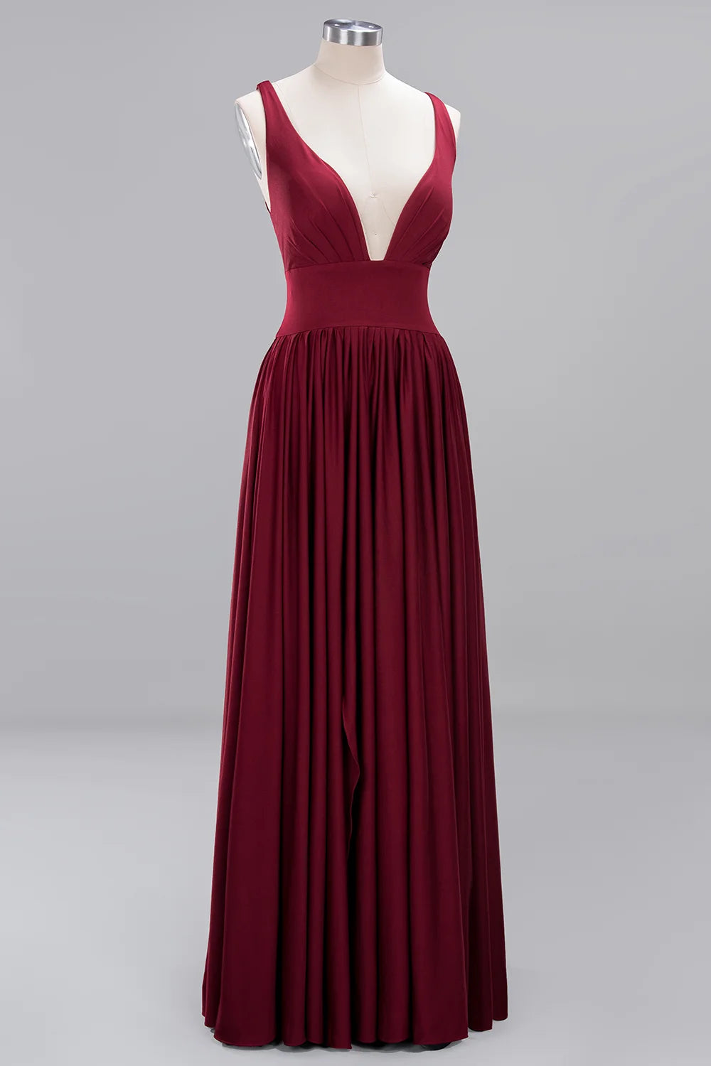 Women Evening Dresses 2025 Sister Group Sexy Split V Neck Backless Sleeveless Formal Wedding Party Prom Gowns Bridesmaid Vestido