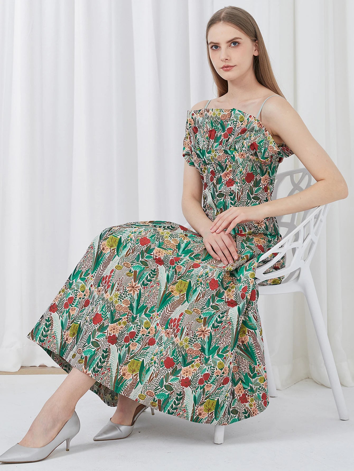 DEVCHATA Elegant Women Dress Embroidery Sleeveless Summer Fashion Spaghetti Straps Vintage Party Gown Luxury Banquet Vestido