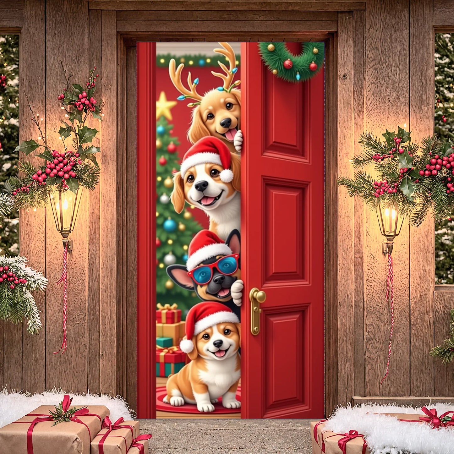 Christmas snowman Hanging Flag Door Banner Christmas Decorations For Home 2025 Ornaments Xmas Gifts Navidad New Year Decor 2026