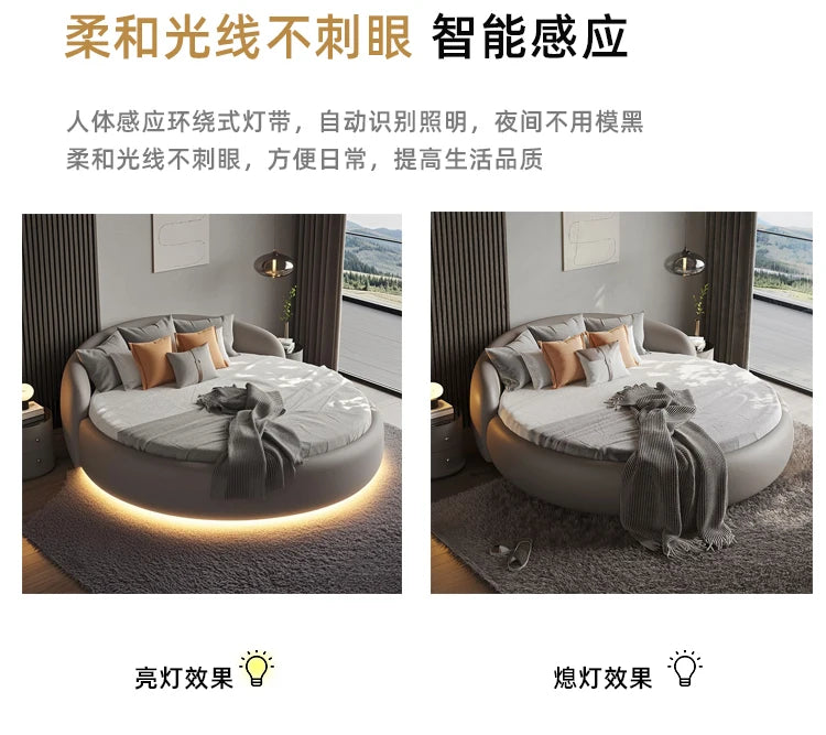 Headboard Japanese Bed Minimalist Upholstered Nightstands Modern Bed Sleeping Frame Camas De Matrimonio Dormitorio Furniture