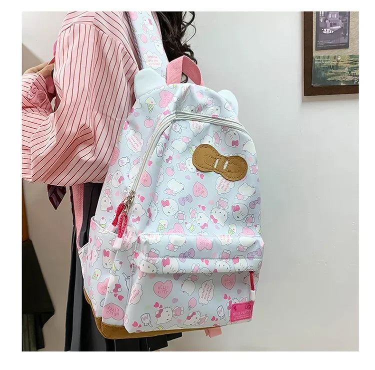 Sanrio Ins Style New Hellokitty Student Schoolbag Cute Hello Kitty Backpack Large Capacity Backpack