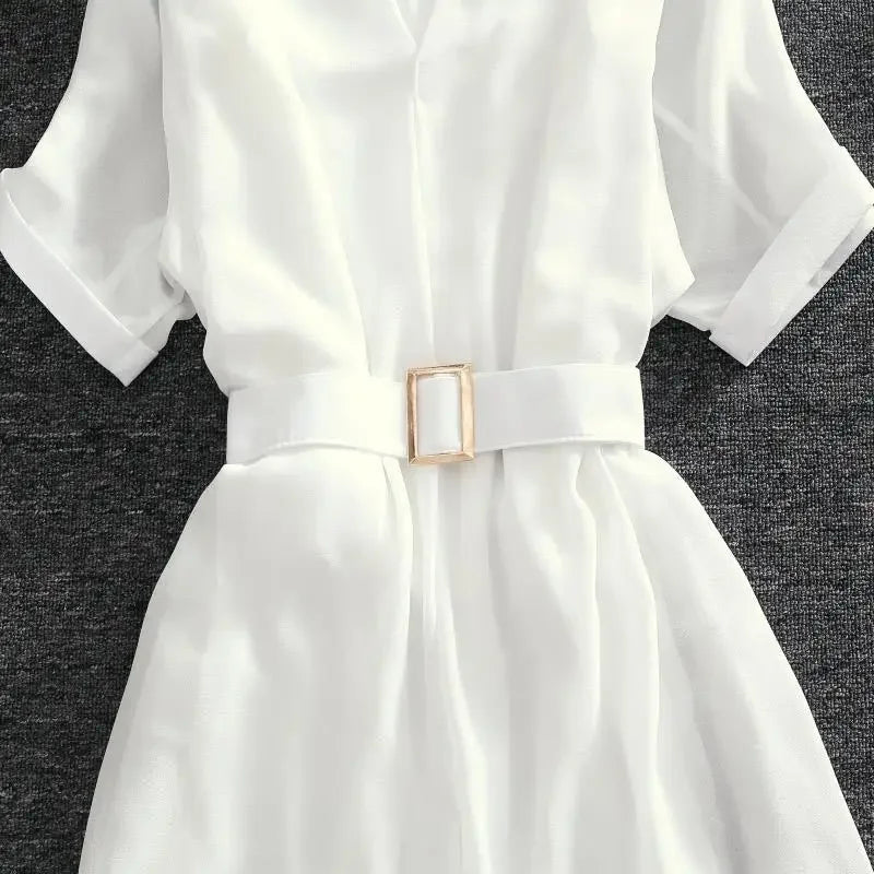 Women's Dress Sundress Clothing Female Dresses 2024 Slip Mini Short White Silk Satin Chiffon Loose Xxl Chic and Elegant Pretty X