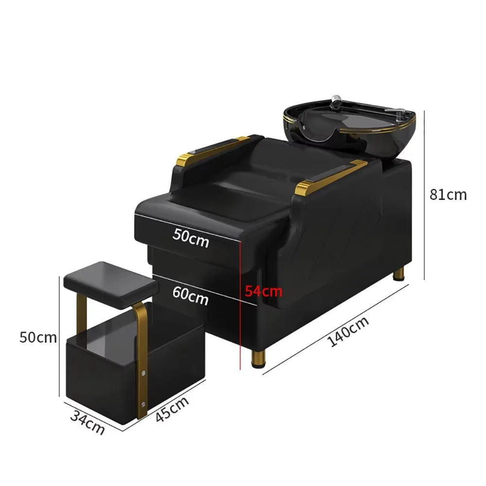 Modern Comfortable Shampoo Bed Luxury Nordic Fashion Custom Shampoo Bed Delicacy Delicacy Cadeira De Barbearia Salon Furniture