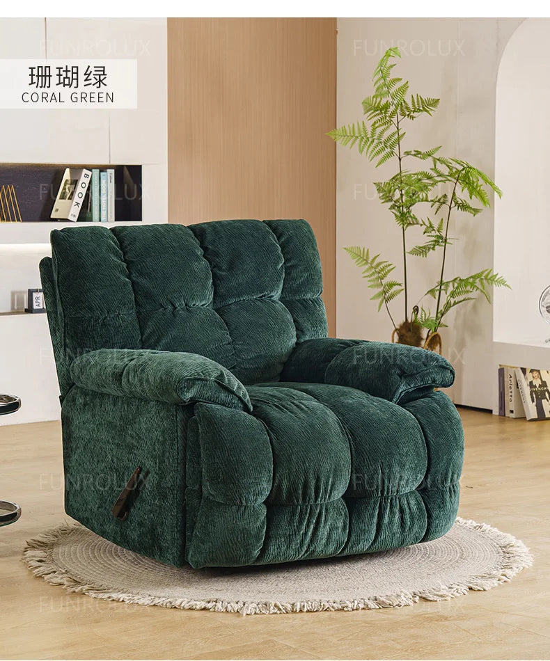 Modern Multifunctional Fabric Sofa Living Room Leisure Recliner Sofa Electric Sofa Hotel Club Leisure Recliner