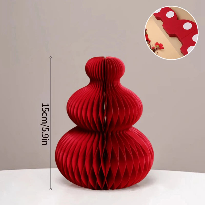 Folding Christmas Tree Decoration Honeycomb Origami Christmas Tree Base Home Space Layout Artificial Decorated Christmas Tree