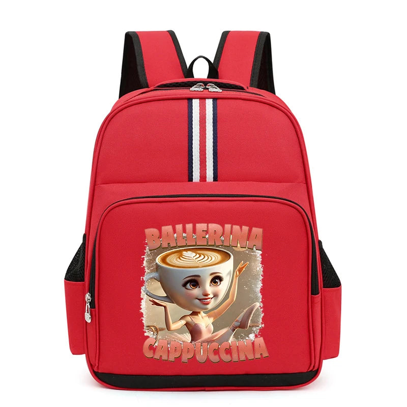 Italian Brainrot Backpack Students Animal Meme Schoolbag Large Capacity Cartoon Tung Tung Sahur School Bag for Boys Girls Gifts