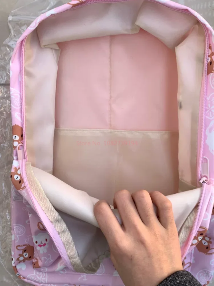 Kawaii Cute Sugarbunnies Backpack School Bags For Girls Cartoon Bunny Pink School Backpack Bagpack Knapsack Girl'S Gift