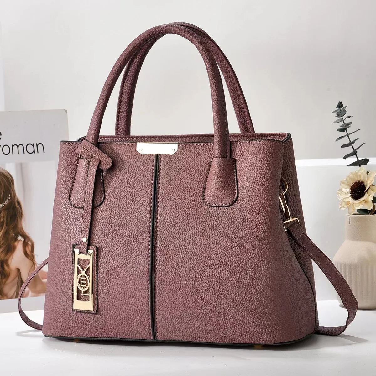 Famous Designer Brand Bags Women Leather Handbag New Luxury Ladies Purse zwq