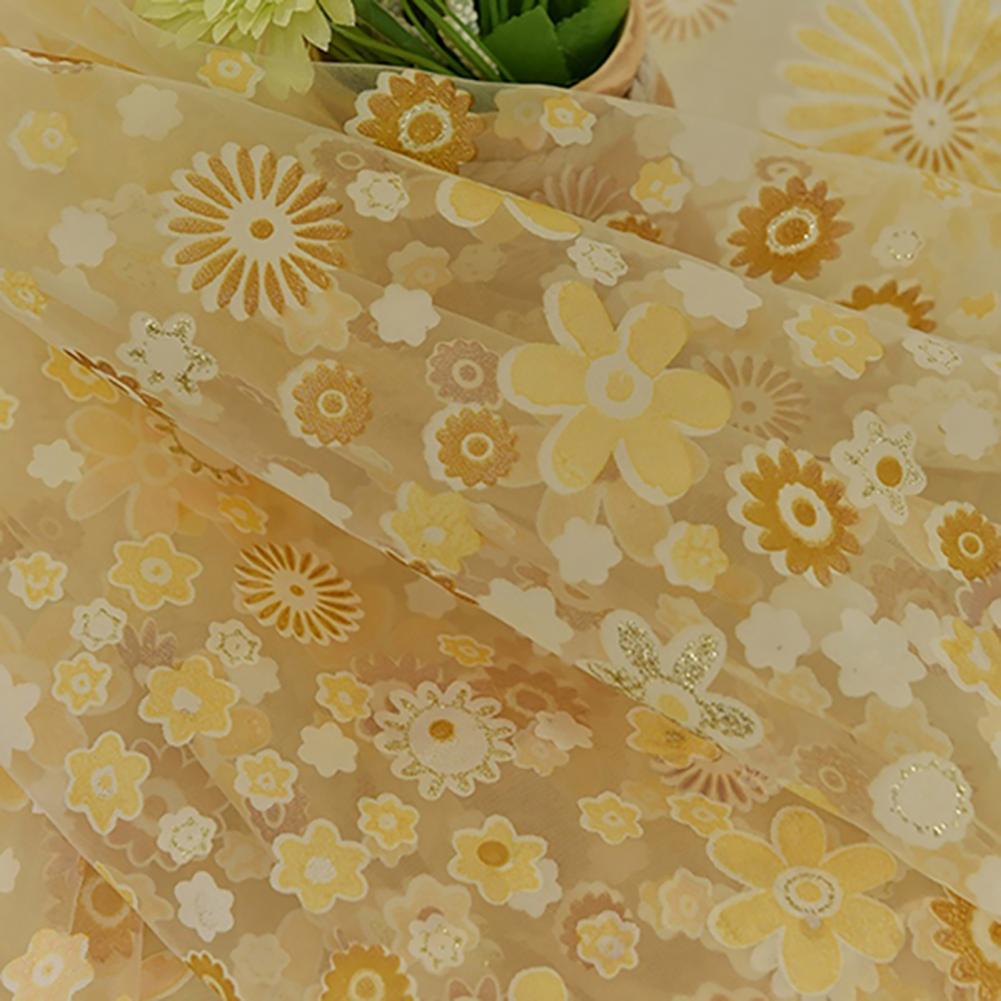 200X100cm Floral Pattern Window Curtain Summer Transparent Room Decor Window Screening Door Curtains Drape Panel Sheer Tulle