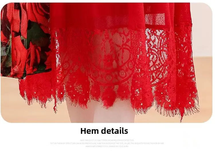 Women's Sleeveless Lace-Hemmed Dresses Multi-Color Summer Elegance for Day-to-Night 2025 Summer Plus Size Clothing