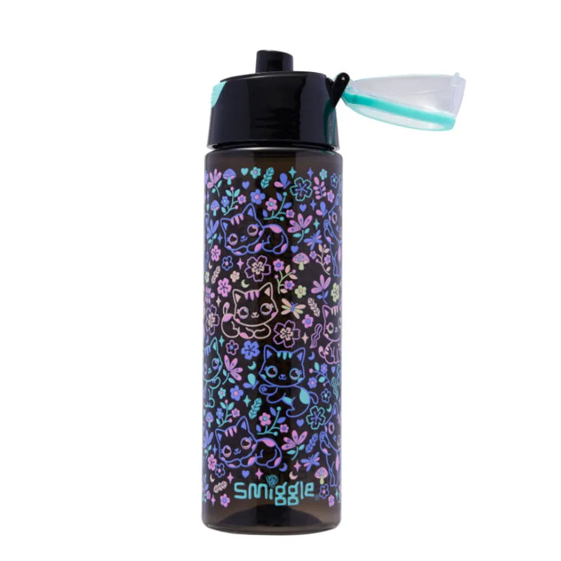 New Children'S Hot-Selling Schoolbag Female Cute High-Quality Black Cat Flower Pencil Case Lunch Bag Trolley Bag Back To School