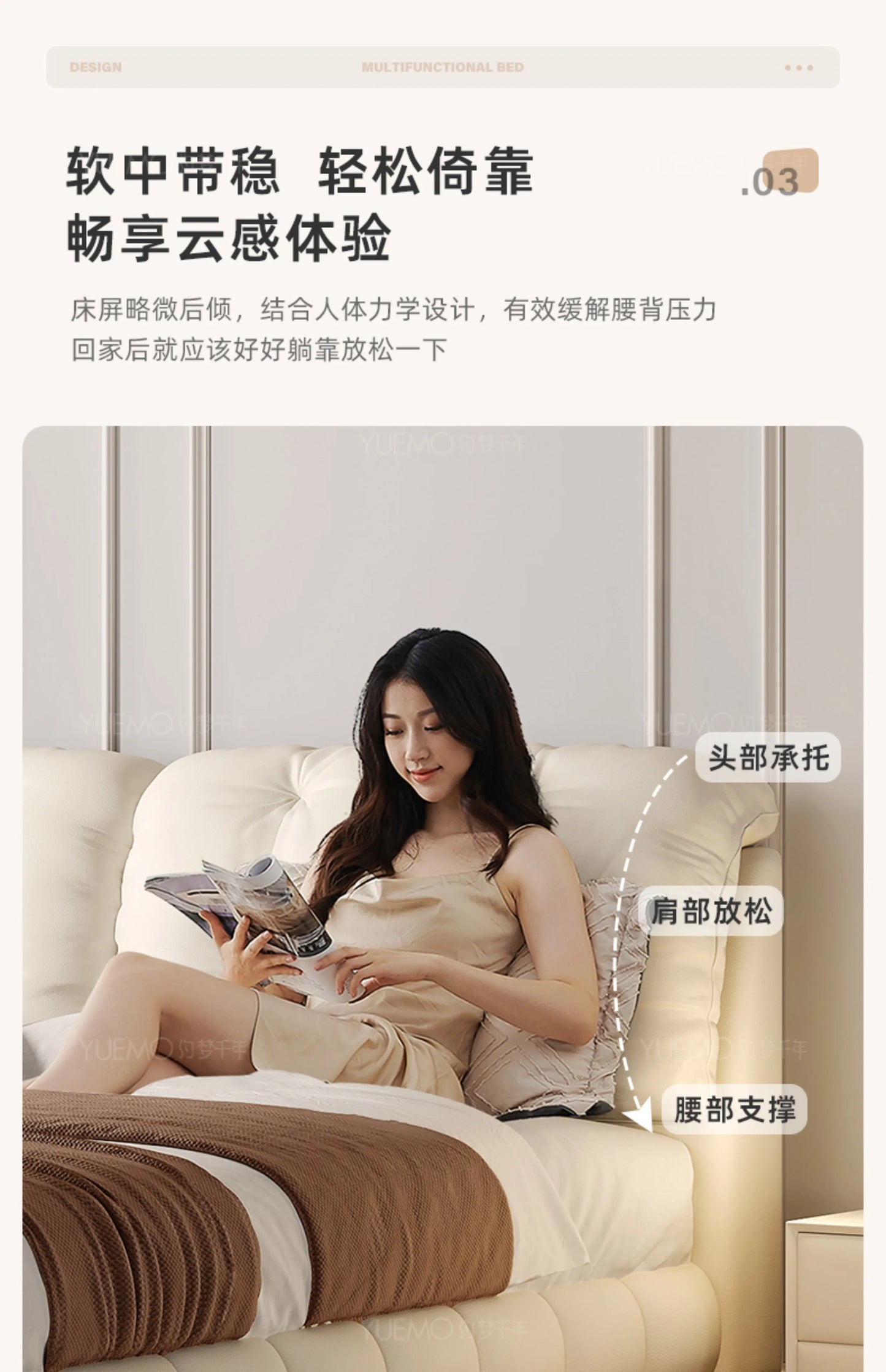 Pretty Elegant Double Bed Frame Mattress White Comferter Bed Queen Size Cama Matrimonial Bedroom Furniture