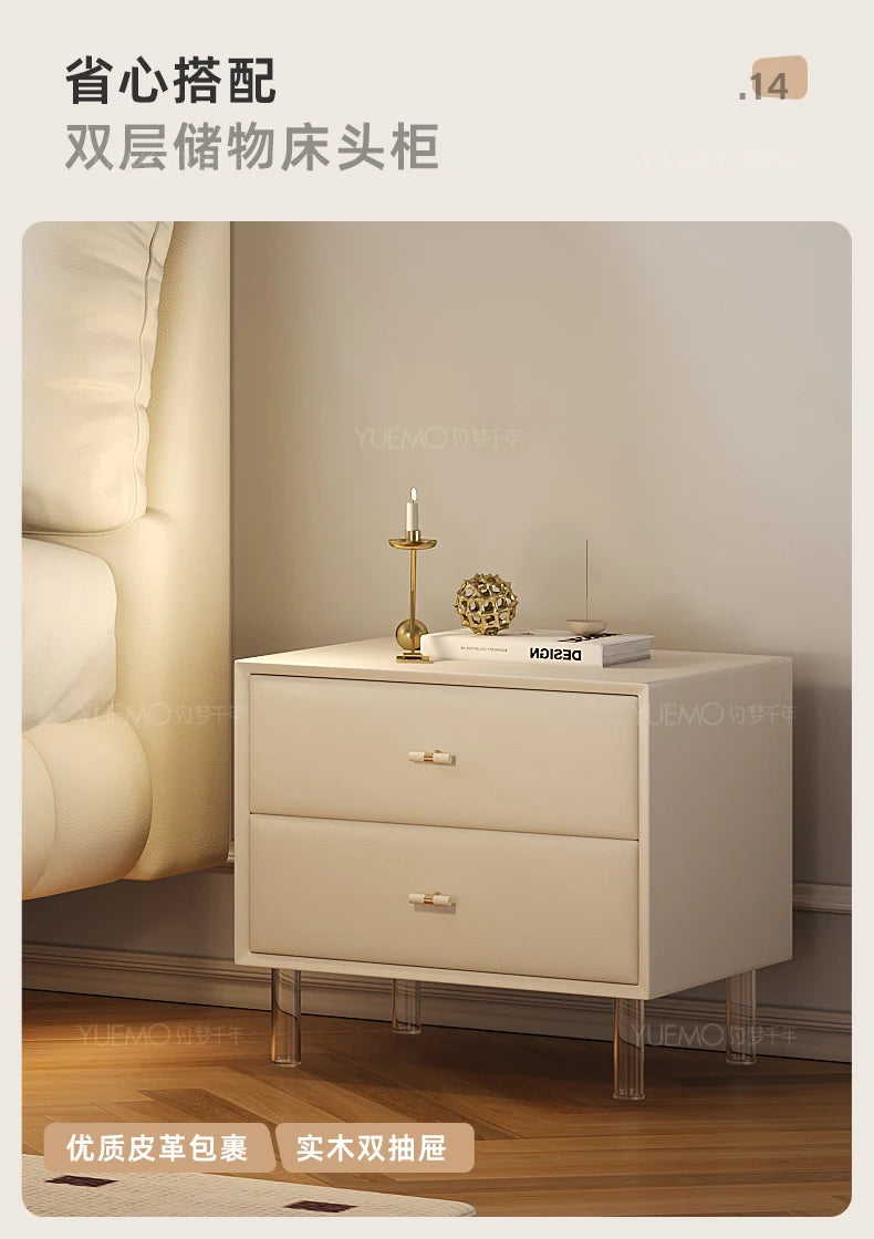 Pretty Elegant Double Bed Frame Mattress White Comferter Bed Queen Size Cama Matrimonial Bedroom Furniture