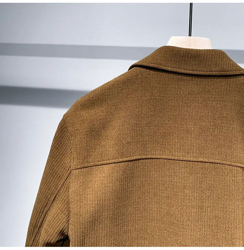 Jacket Men's Lapel Loose and Simple Jacket Trendy Brand Youth Coat Fashionable and Personalized Top Men