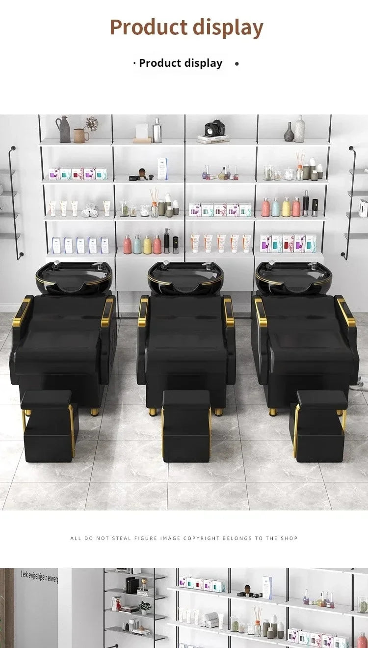 Simple Comfortable Shampoo Bed Modern Nordic Fashion Custom Shampoo Bed Delicacy Delicacy Cadeira De Barbearia Salon Furniture