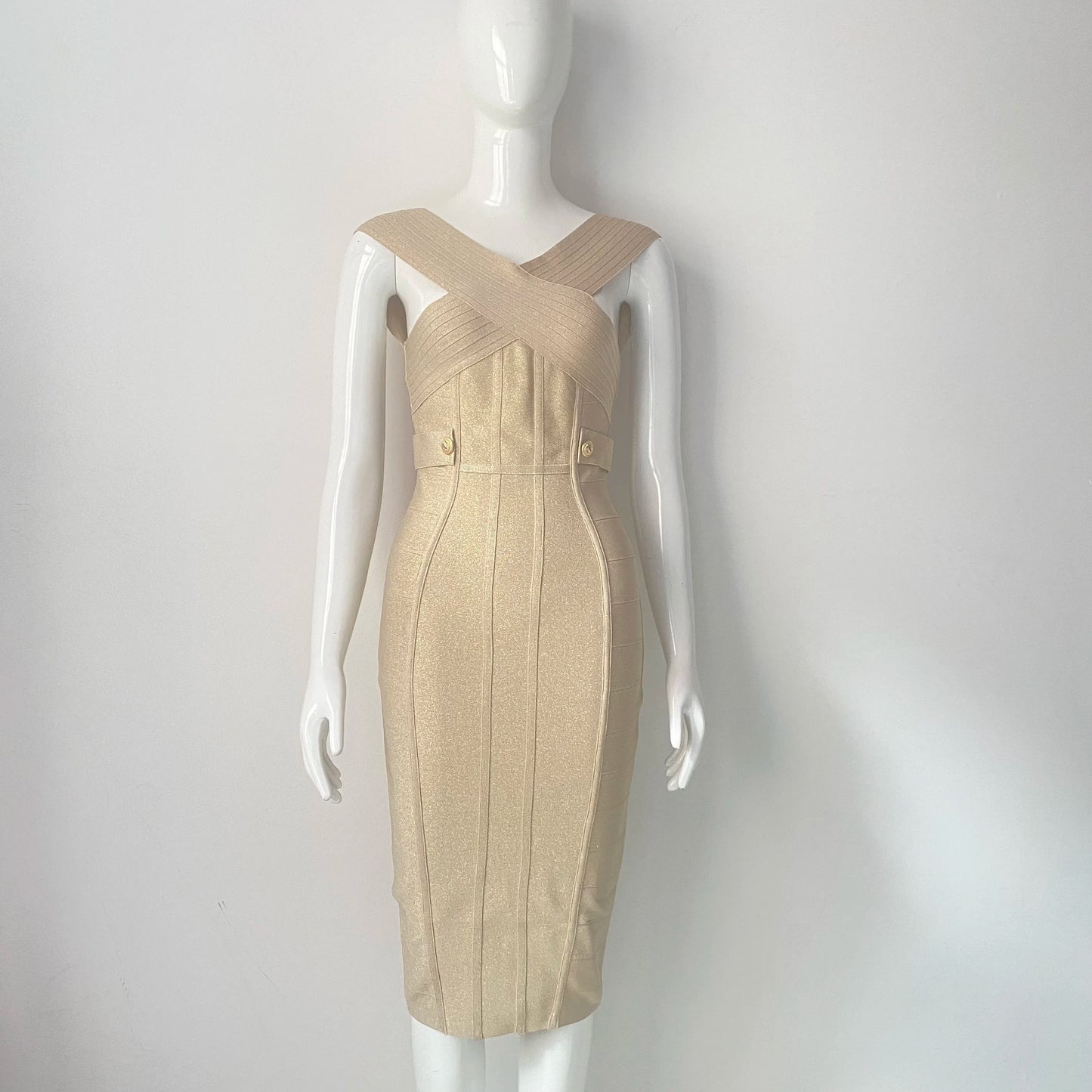 New Sexy Fashion Women Elegant Bandage Dress Bodycon Ladies Vestido Summer Dresses Birthday Evening Party Club Midi Clothing