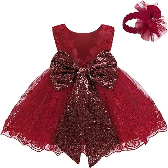 Christmas Children Elegant Dresses For Girls Wedding Party Princess Costumes Ball Gown Kids 3 6 12 18 24 months baby Vestidos