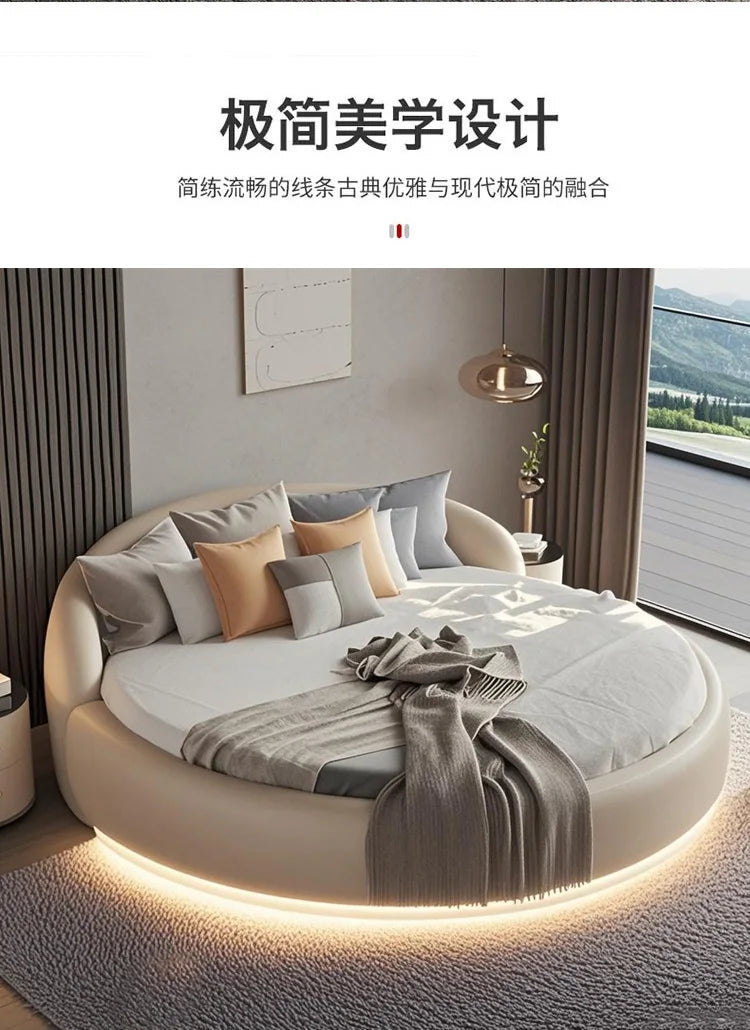 Headboard Japanese Bed Minimalist Upholstered Nightstands Modern Bed Sleeping Frame Camas De Matrimonio Dormitorio Furniture