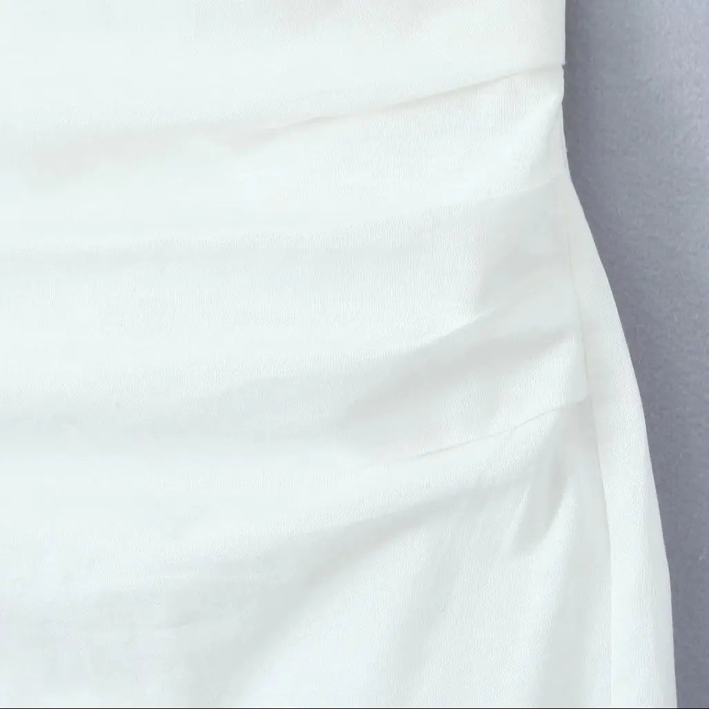 Christmas Dresses Sexy Tie Bow Halter Backless Sling Dress Women Ruched Waist High Side Slit Slim Package Hips Midi Long Robe