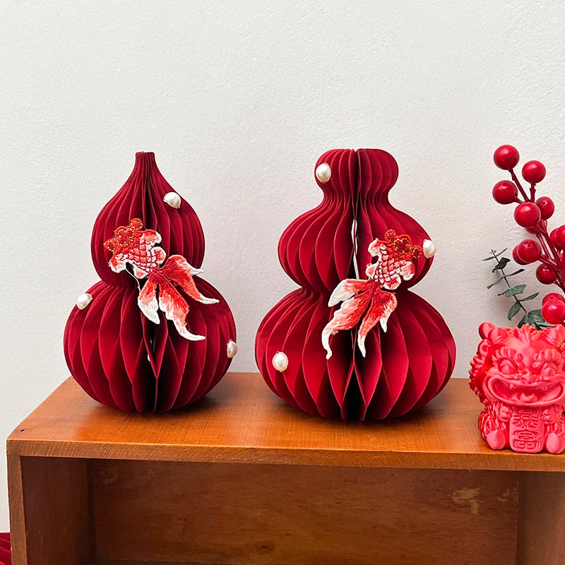 Folding Christmas Tree Decoration Honeycomb Origami Christmas Tree Base Home Space Layout Artificial Decorated Christmas Tree