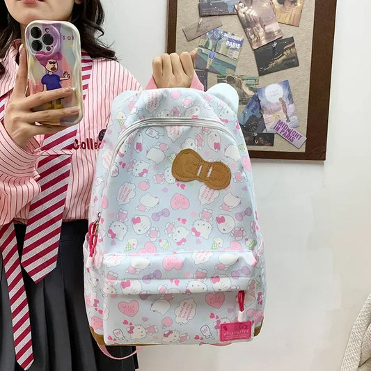 Sanrio Ins Style New Hellokitty Student Schoolbag Cute Hello Kitty Backpack Large Capacity Backpack