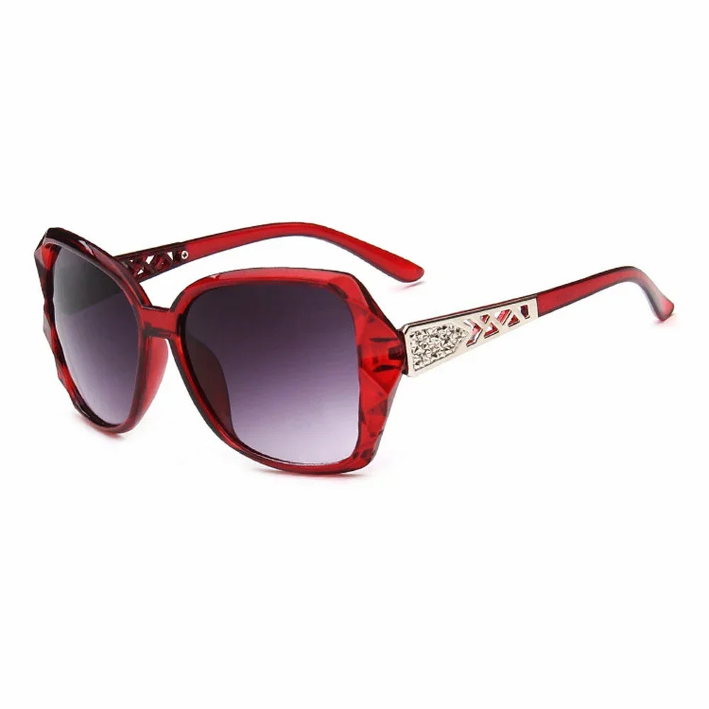 Fashion Square Sunglasses Women Luxury Brand Big Purple Sun Glasses Female Mirror Shades Ladies Oculos De Sol Feminino