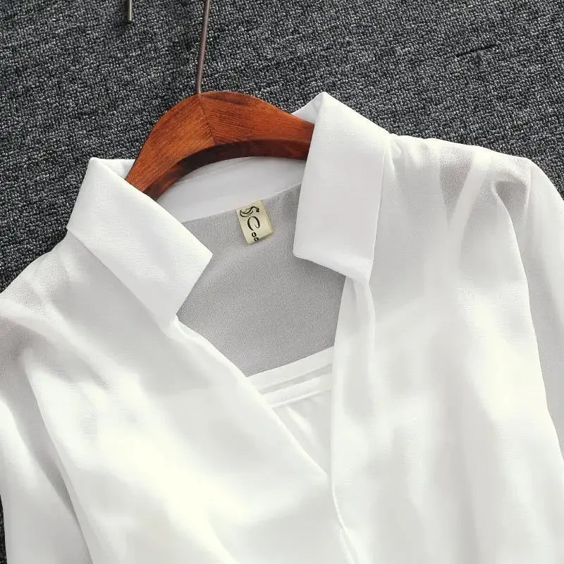 Women's Dress Sundress Clothing Female Dresses 2024 Slip Mini Short White Silk Satin Chiffon Loose Xxl Chic and Elegant Pretty X