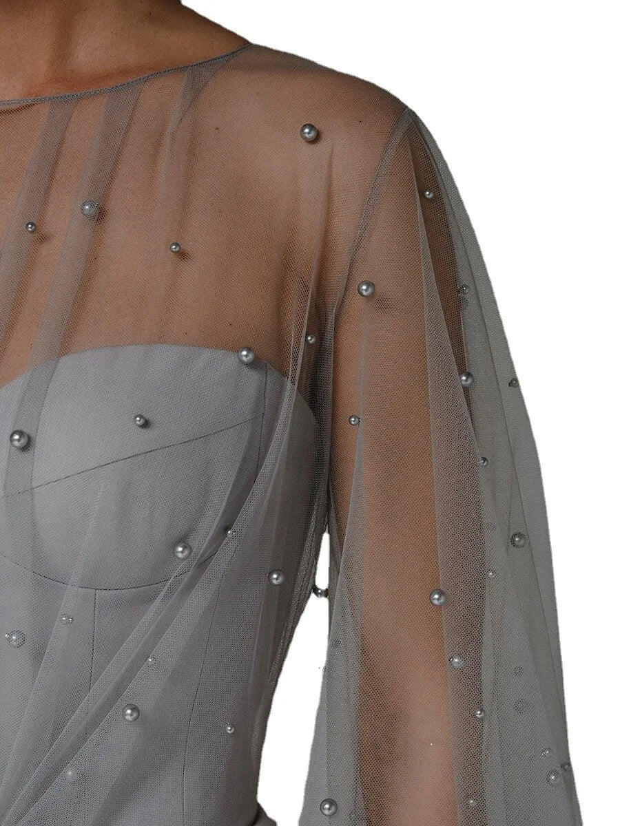 Sexy Wedding Dresses for Women Casual O-Neck Solid Loose Long Dress Spring and Summer Muslim Drsss Women Evening Dress Vestidos