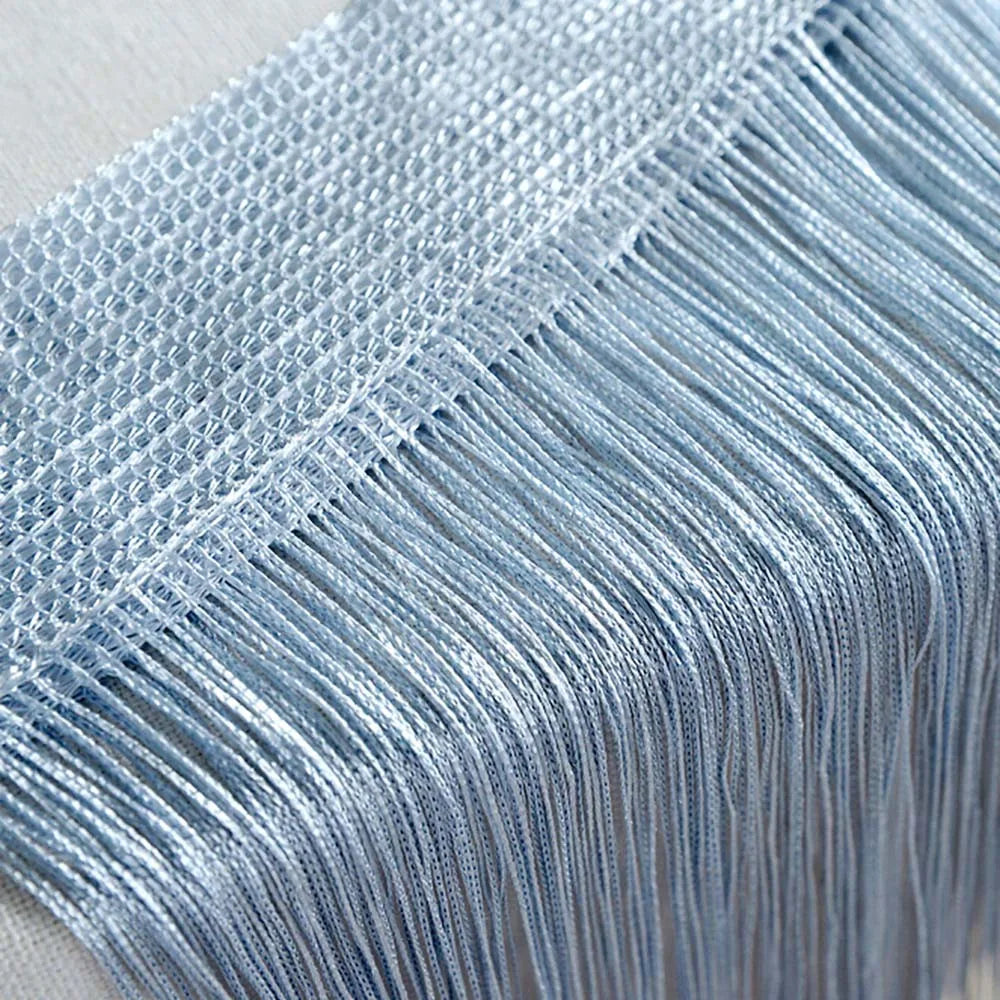 Curtains For Living Room 50cmx200cm Thread Curtain For Living Room Door Wall Window Panel Room Divider Decorative Tassel Curtain