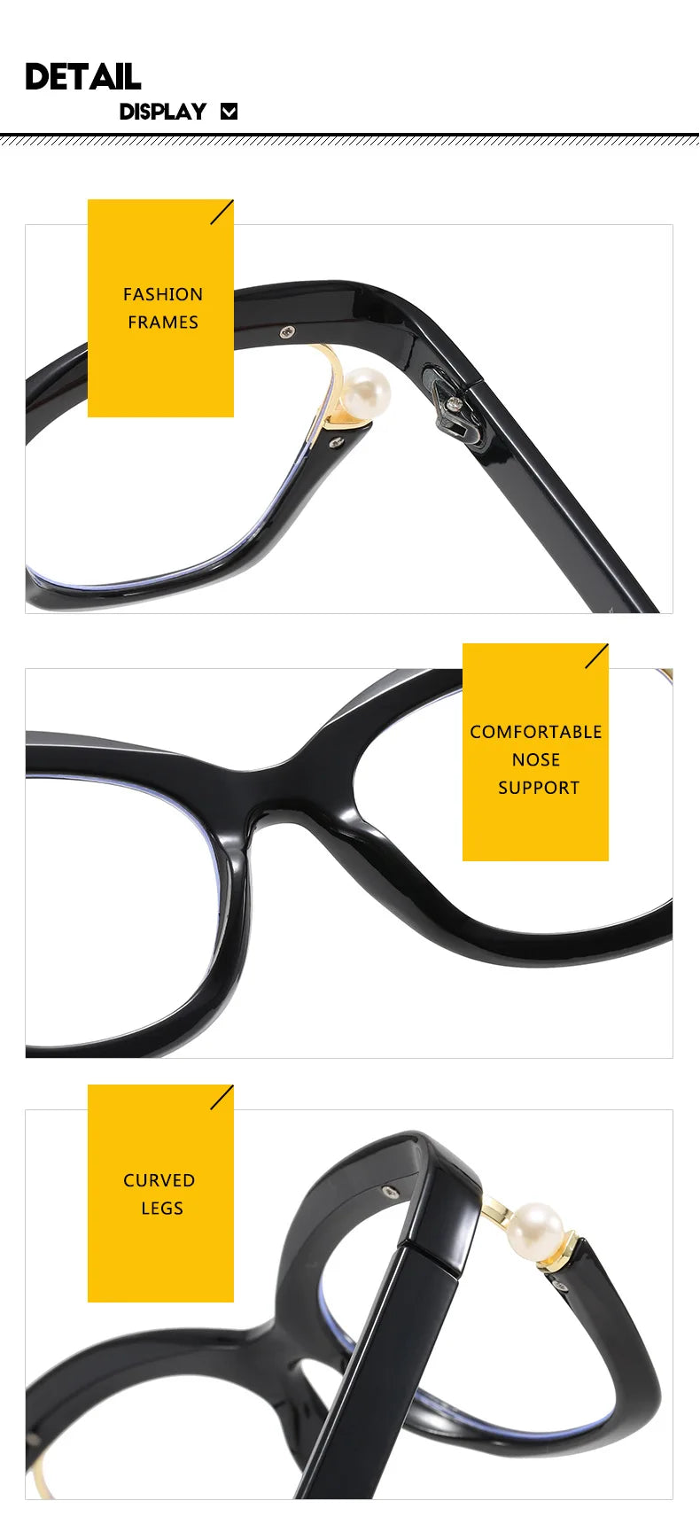 Vintage Brand Designer Pearl Cat Eye Optical Glasses Men Women Trendy Luxury Computer Anti-Blue Light Protection Spectacle Очки