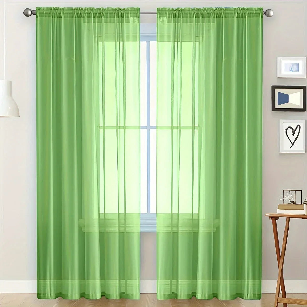 140*260cm Chiffon Sheer Window Curtains  for Living Room Modern Simple Curtain Gauze Semi-blackout Balcony Thin Window Screen