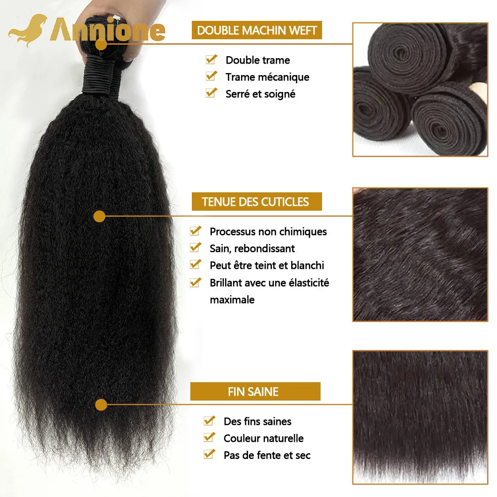 Kinky Straight Human Hair Bundles 26 26 26 Bundles 100% Human Hair Raw Hair Bundles Brazilian Hair Extensions On Sale Clearance
